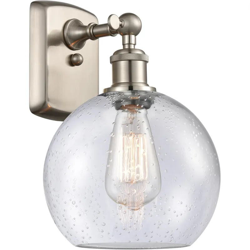 Ballston Athens 1 Light 8 inch Brushed Satin Nickel Sconce Wall Light