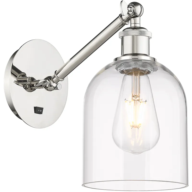 Ballston Bella 1 Light 5.5 inch Polished Nickel Sconce Wall Light