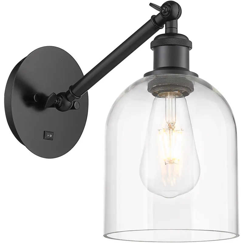 Ballston Bella 1 Light 5.5 inch Matte Black Sconce Wall Light