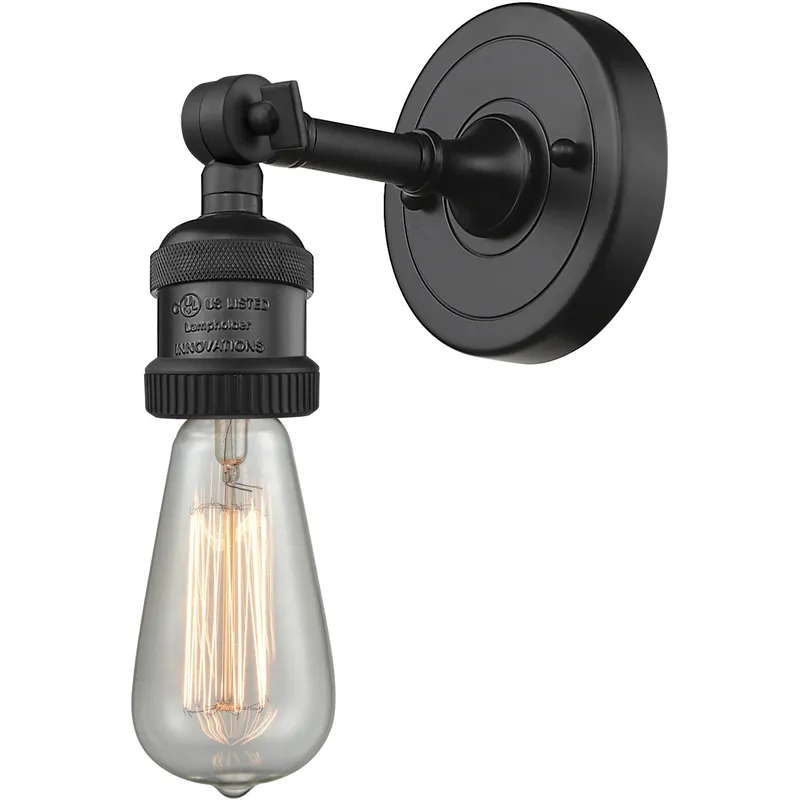 Franklin Restoration Bare Bulb LED 4.5 inch Matte Black Sconce Wall Light