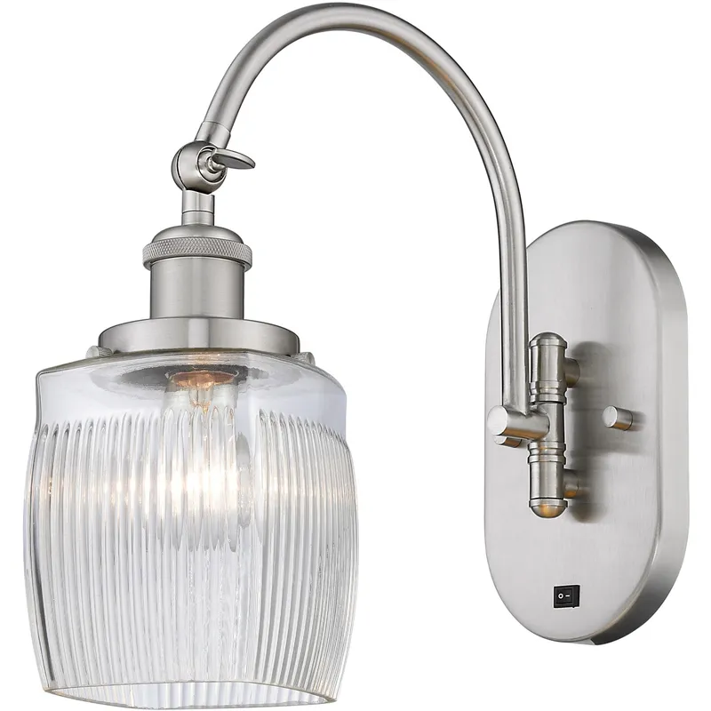 Franklin Restoration Colton LED 6 inch Brushed Satin Nickel Sconce Wall Light