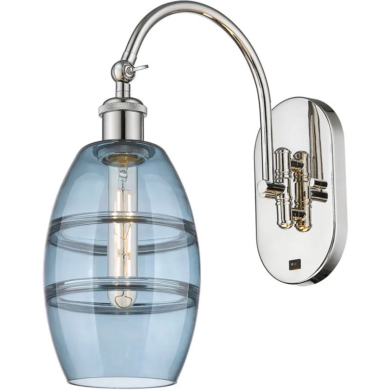 Ballston Vaz 1 Light 5.88 inch Polished Nickel Sconce Wall Light