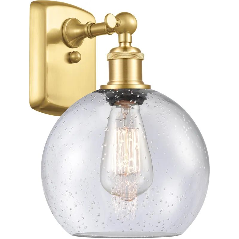 Ballston Athens 1 Light 8 inch Satin Gold Sconce Wall Light