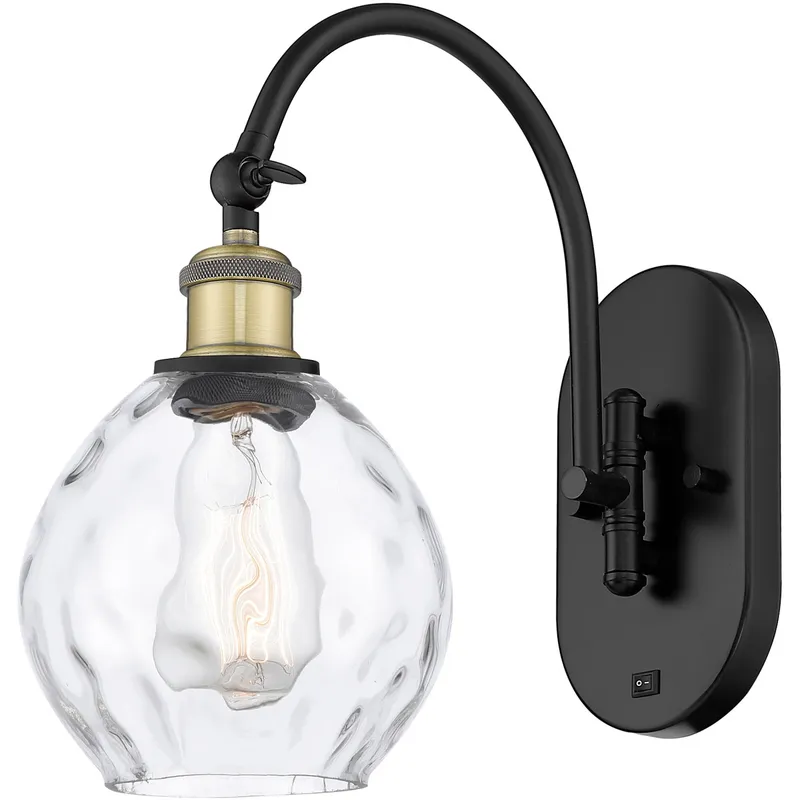 Ballston Waverly 1 Light 6 inch Black Antique Brass Sconce Wall Light
