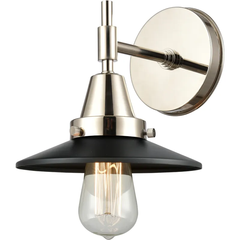 Caden 1 Light 8 inch Polished Nickel Sconce Wall Light