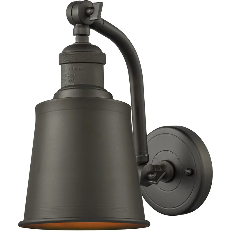 Franklin Restoration Addison LED 5 inch Oil Rubbed Bronze Sconce Wall Light, Franklin Restoration