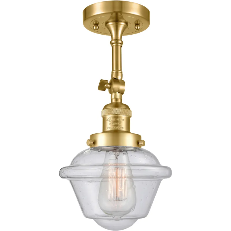 Franklin Restoration Small Oxford 1 Light 8 inch Satin Gold Sconce Wall Light in Seedy Glass, Franklin Restoration