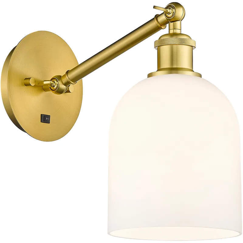 Ballston Bella 1 Light 5.5 inch Satin Gold Sconce Wall Light