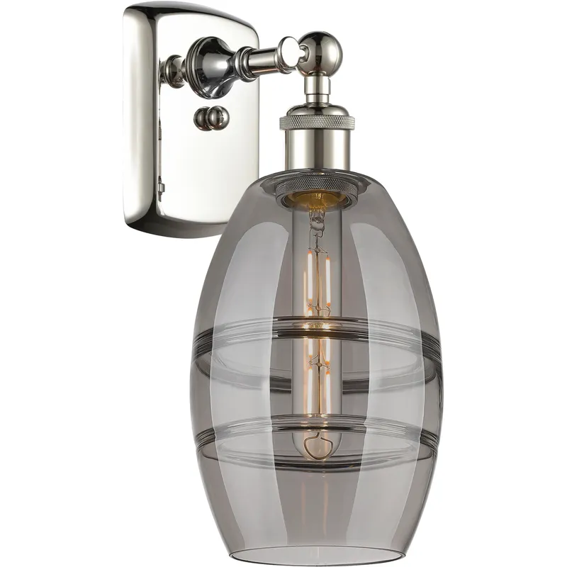 Ballston Vaz 1 Light 5.88 inch Polished Nickel Sconce Wall Light