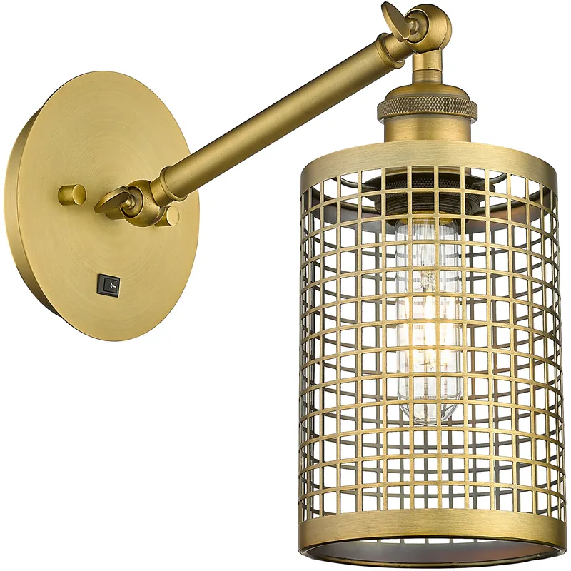 Nestbrook 1 Light 5 inch Brushed Brass Sconce Wall Light