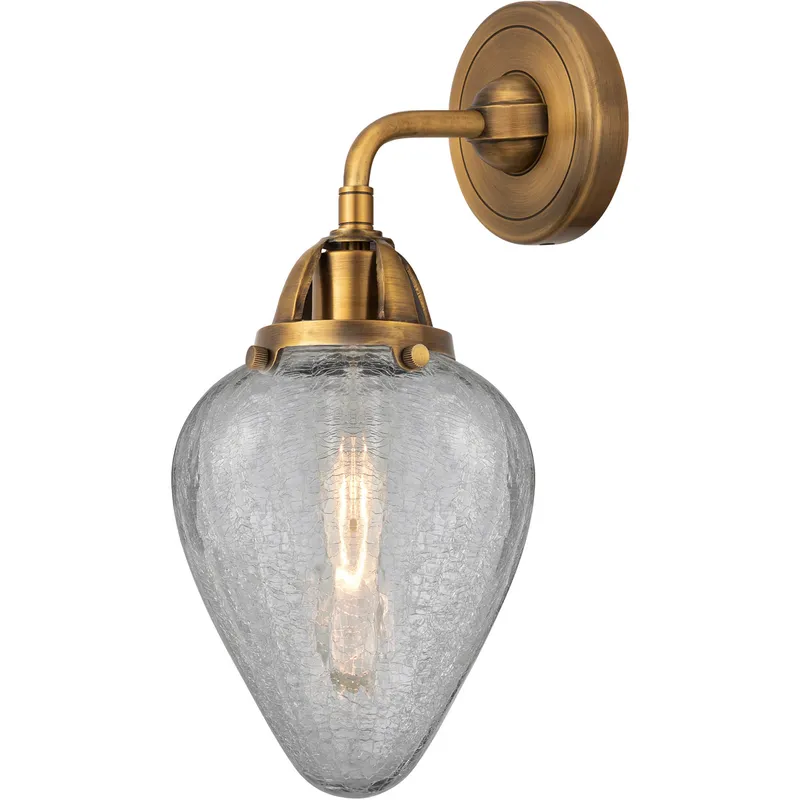 Nouveau 2 Geneseo LED 7 inch Brushed Brass Sconce Wall Light