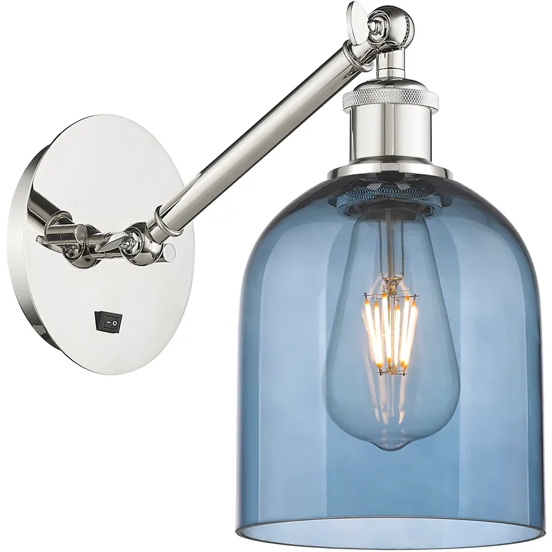 Ballston Bella 1 Light 5.5 inch Polished Nickel Sconce Wall Light