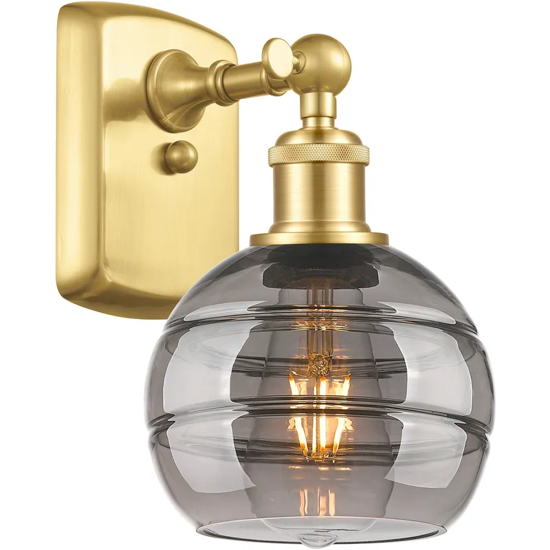 Ballston Rochester 1 Light 5.88 inch Satin Gold Sconce Wall Light