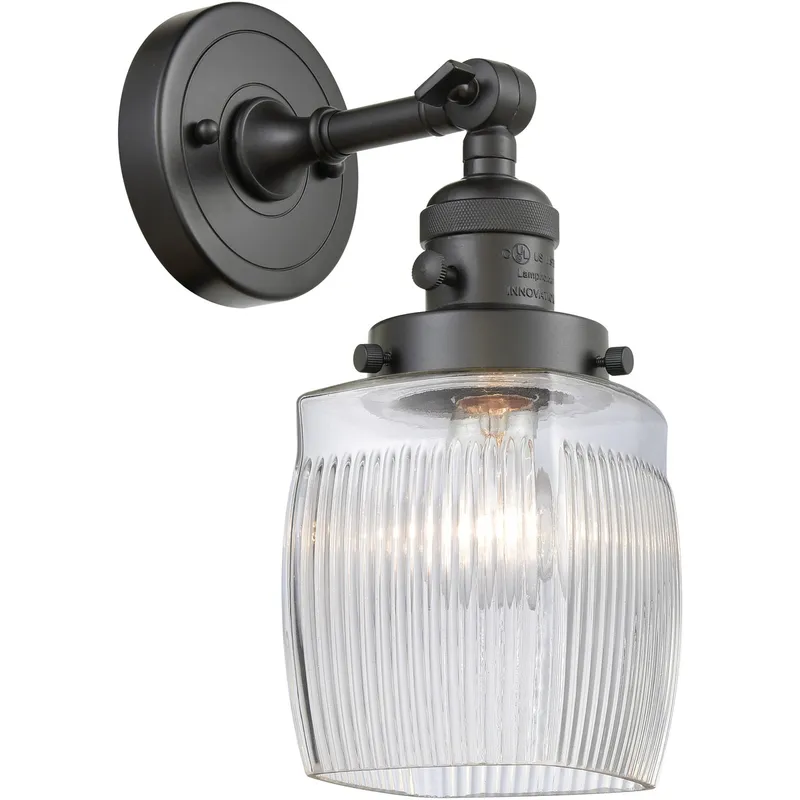 Franklin Restoration Colton 1 Light 6 inch Oil Rubbed Bronze Sconce Wall Light, Franklin Restoration