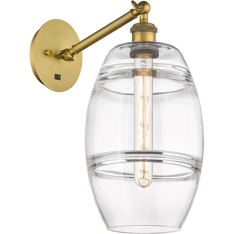 Ballston Vaz 1 Light 8 inch Brushed Brass Sconce Wall Light