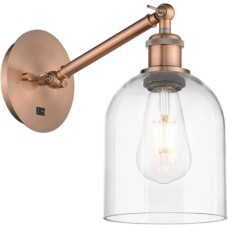 Ballston Bella 1 Light 5.5 inch Antique Copper Sconce Wall Light