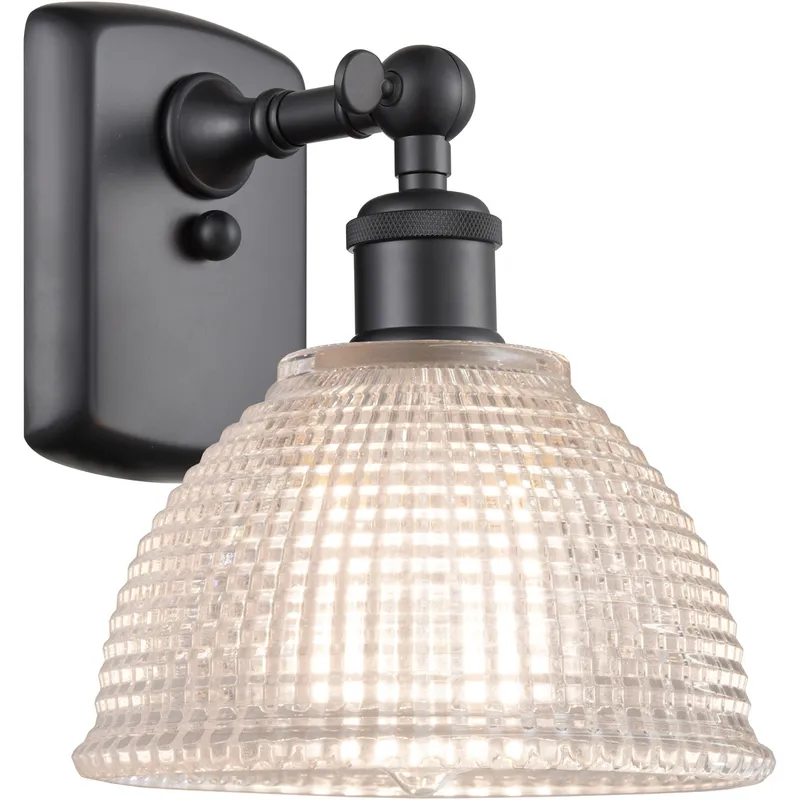 Ballston Arietta 1 Light 8 inch Matte Black Sconce Wall Light, Ballston