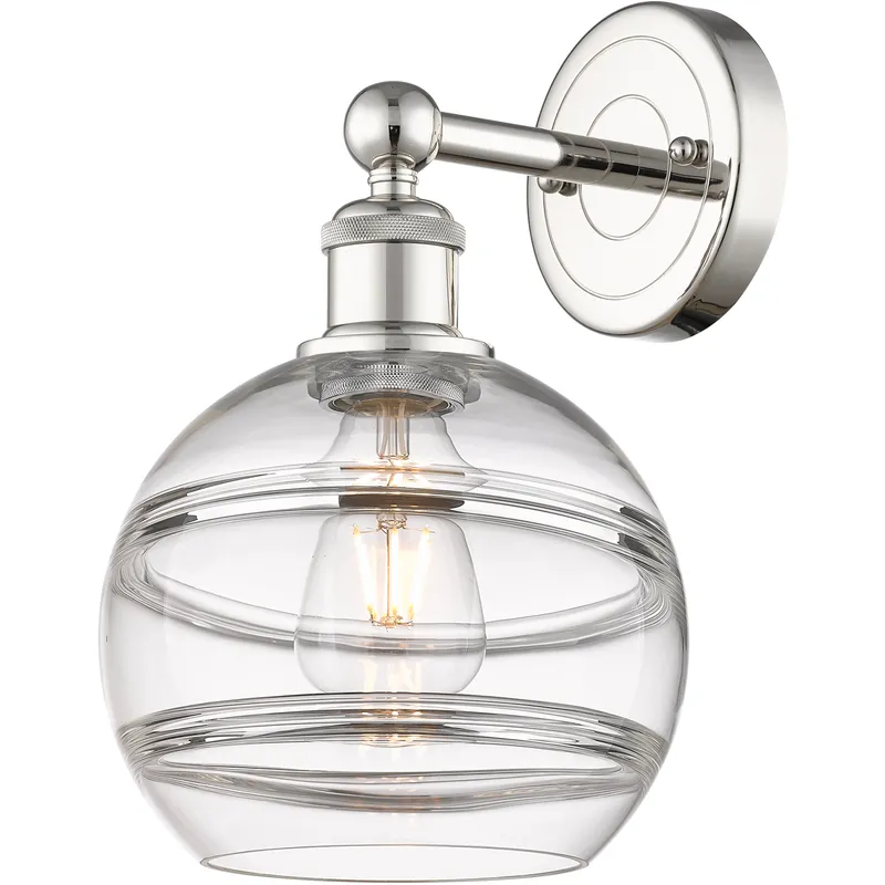 Edison Rochester 1 Light 8 inch Polished Nickel Sconce Wall Light
