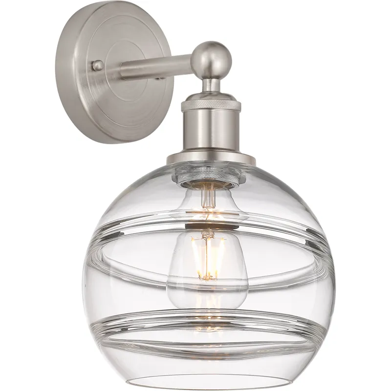 Edison Rochester 1 Light 8 inch Satin Nickel Sconce Wall Light