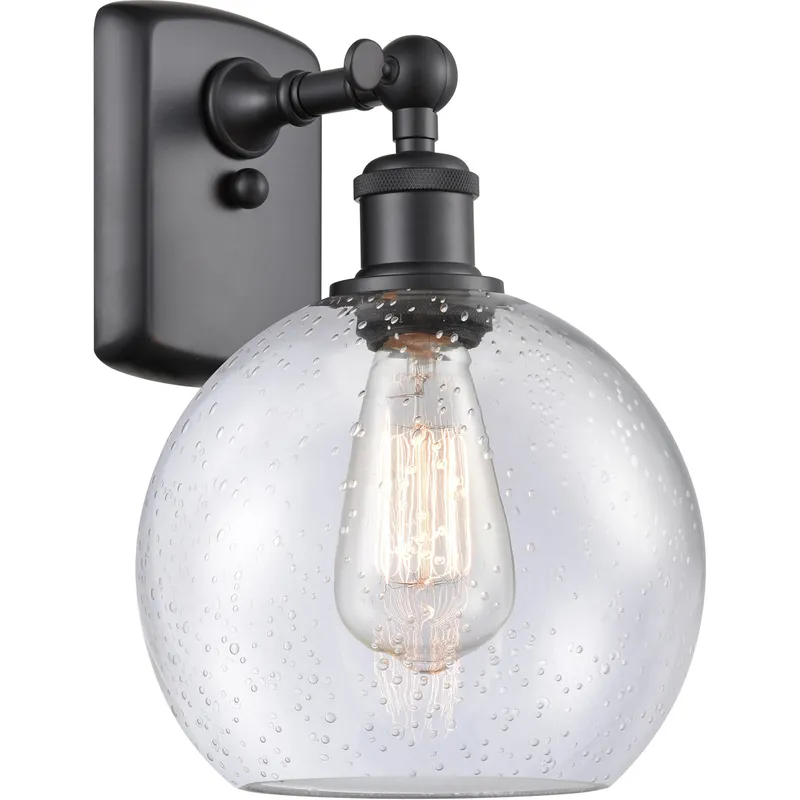 Ballston Athens 1 Light 8 inch Matte Black Sconce Wall Light