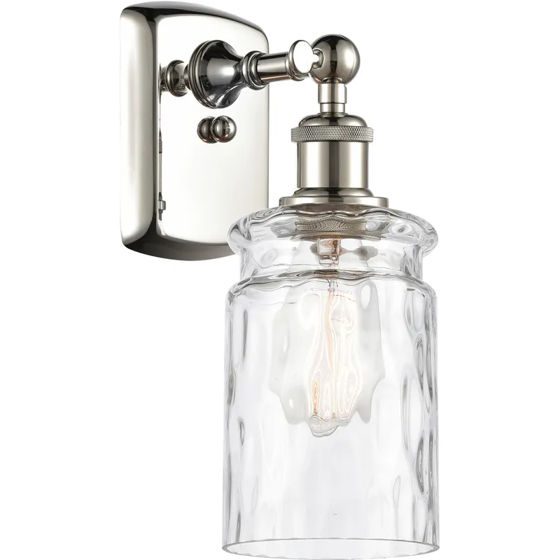 Candor Sconce Wall Light in Polished Nickel, Ballston
