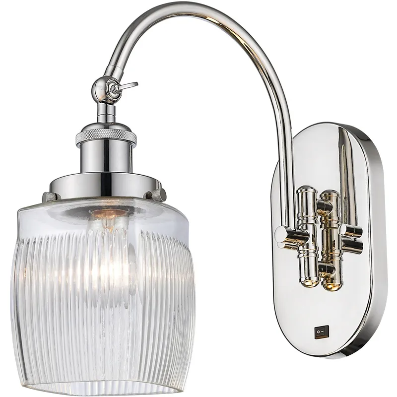 Franklin Restoration Colton LED 6 inch Polished Nickel Sconce Wall Light