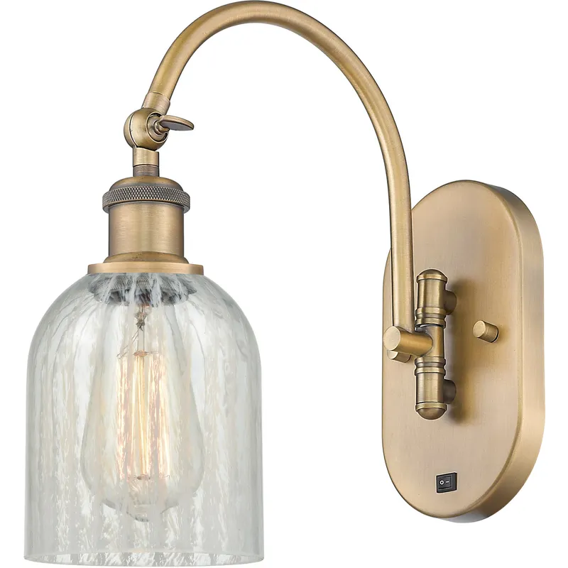 Ballston Caledonia 1 Light 5 inch Brushed Brass Sconce Wall Light