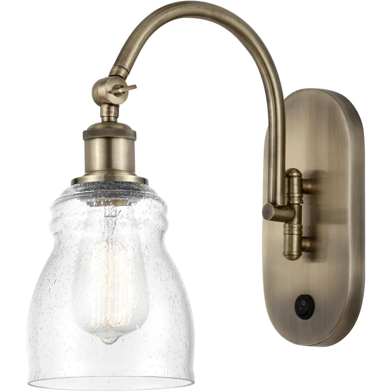 Ballston Ellery 1 Light 5 inch Antique Brass Sconce Wall Light