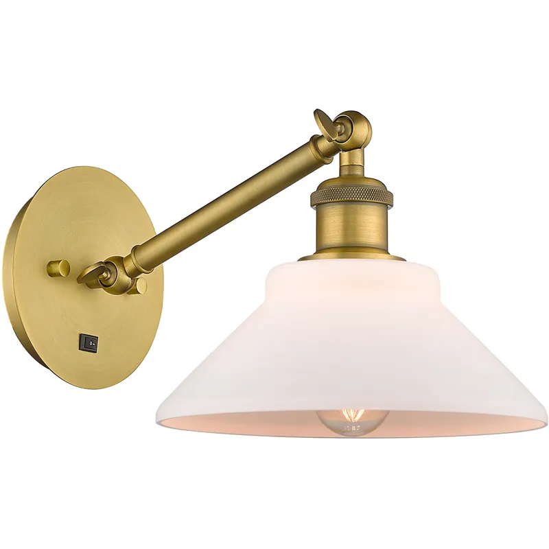 Ballston Orwell LED 8 inch Brushed Brass Sconce Wall Light