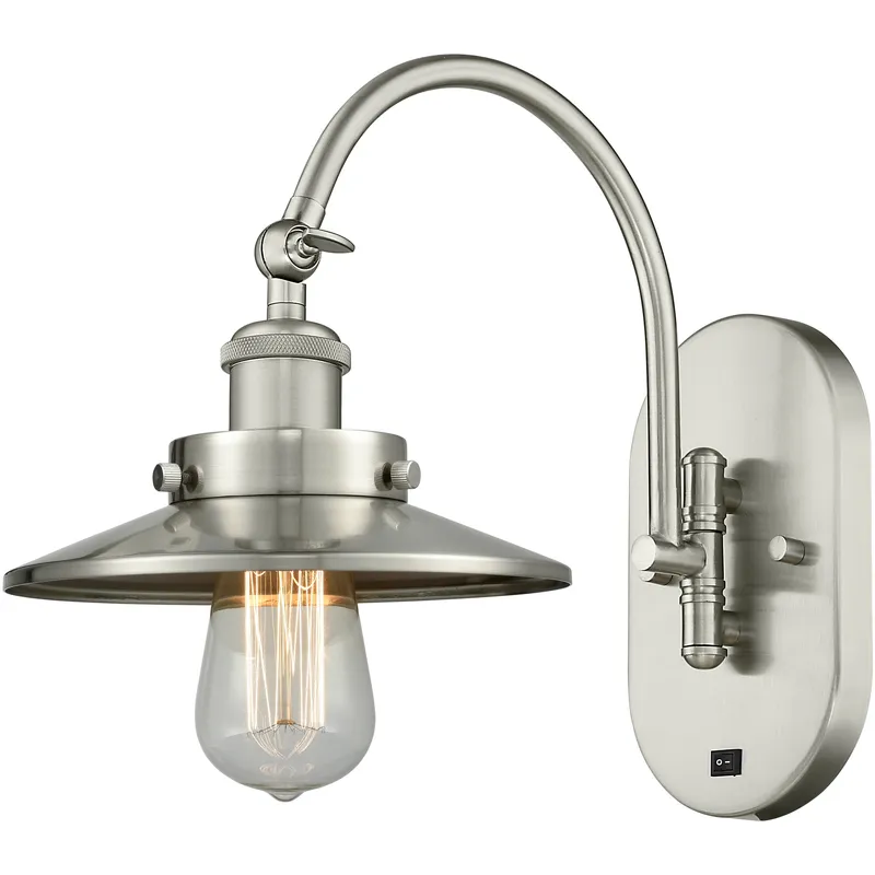 Franklin Restoration Railroad LED 8 inch Polished Nickel Sconce Wall Light