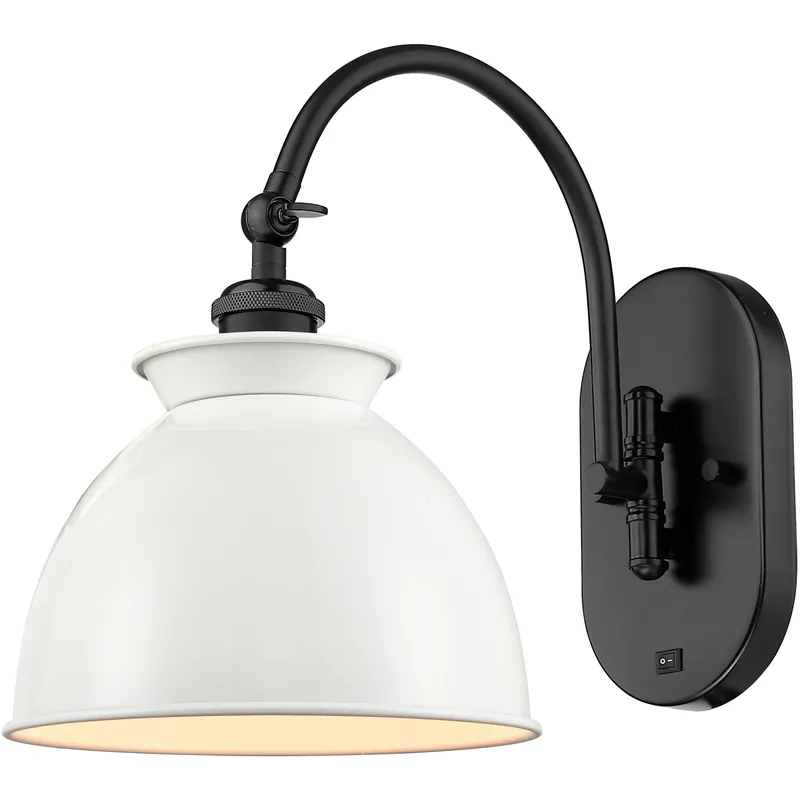 Ballston Adirondack 1 Light 8 inch Matte Black Sconce Wall Light
