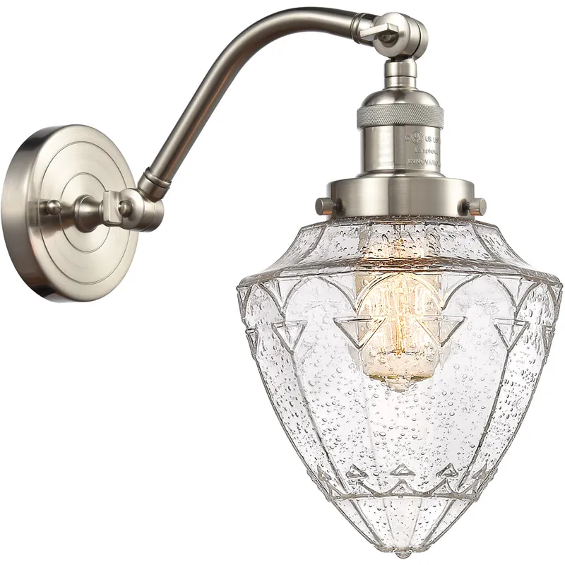 Franklin Restoration Bullet LED 7 inch Brushed Satin Nickel Sconce Wall Light
