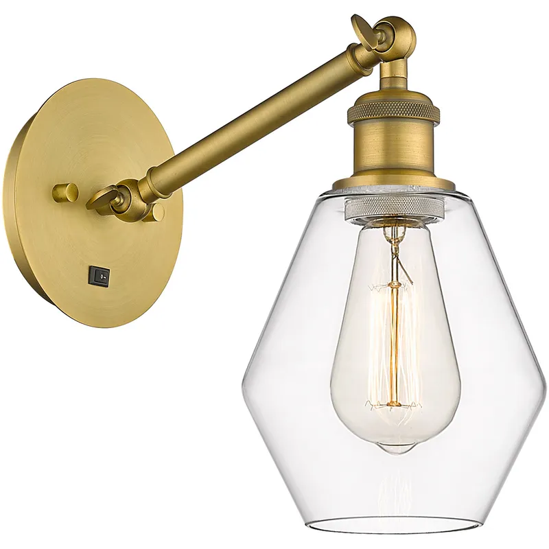 Ballston Cindyrella 1 Light 6 inch Brushed Brass Sconce Wall Light