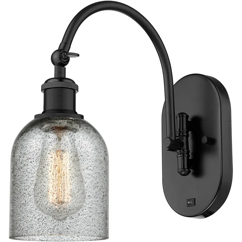 Ballston Caledonia 1 Light 5 inch Matte Black Sconce Wall Light