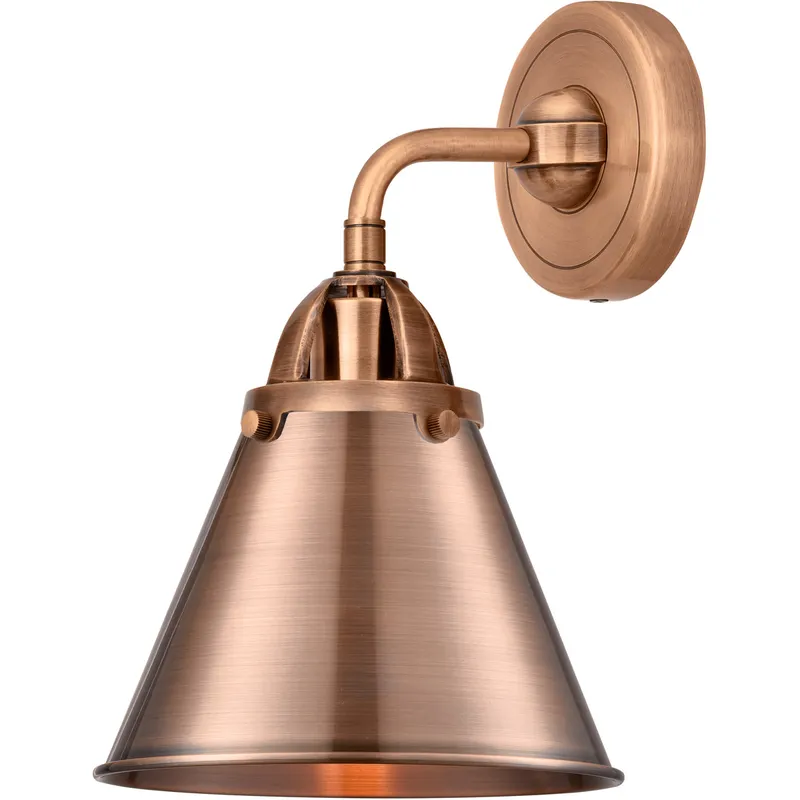 Nouveau 2 Appalachian 1 Light 8 inch Antique Copper Sconce Wall Light