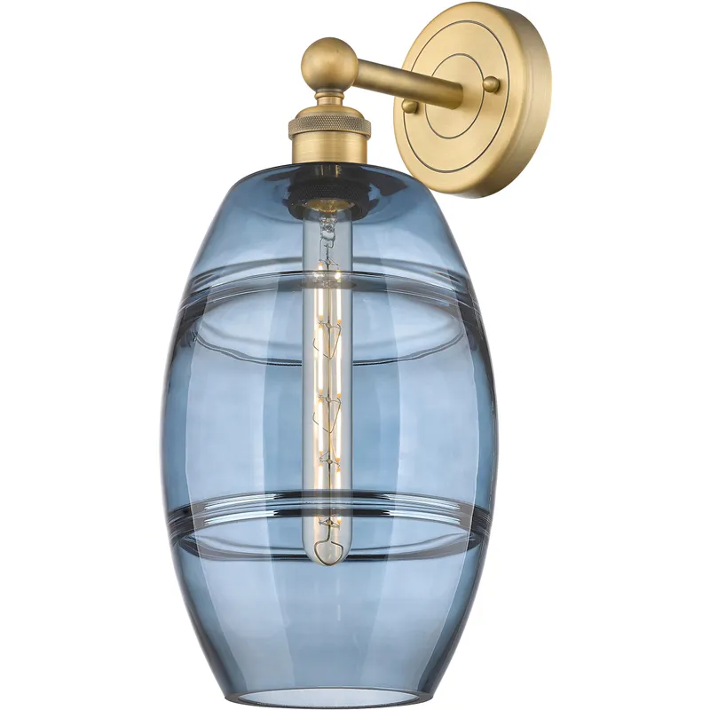 Edison Vaz 1 Light 8 inch Brushed Brass Sconce Wall Light