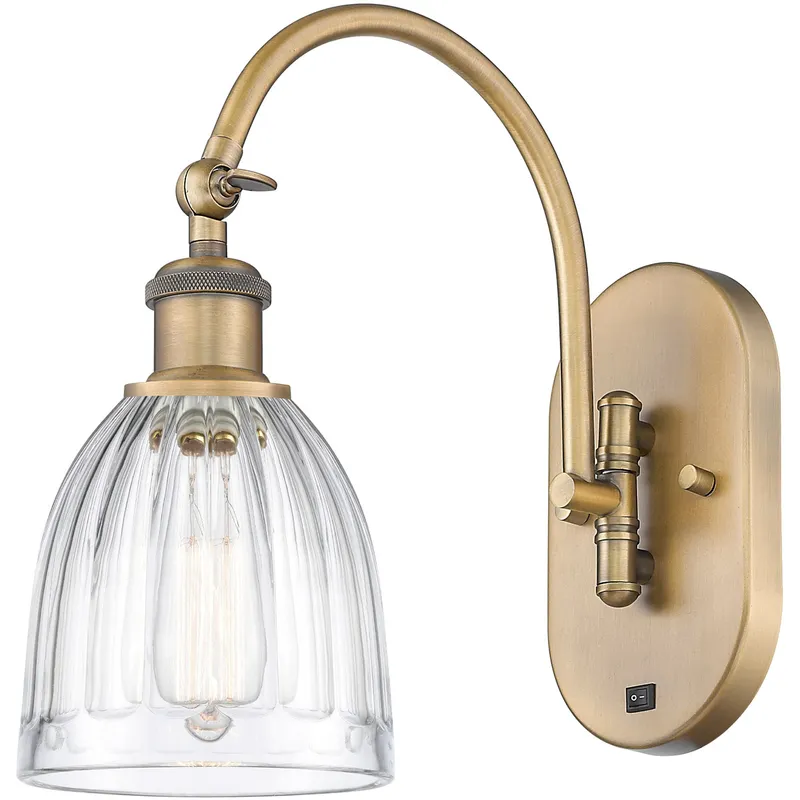 Ballston Brookfield LED 6 inch Brushed Brass Sconce Wall Light