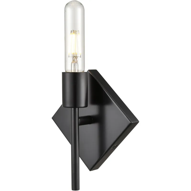 Mia LED 6 inch Matte Black ADA Sconce Wall Light