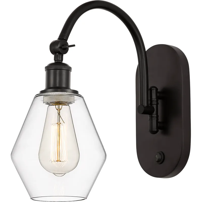 Ballston Cindyrella LED 6 inch Oil Rubbed Bronze Sconce Wall Light in Clear Glass