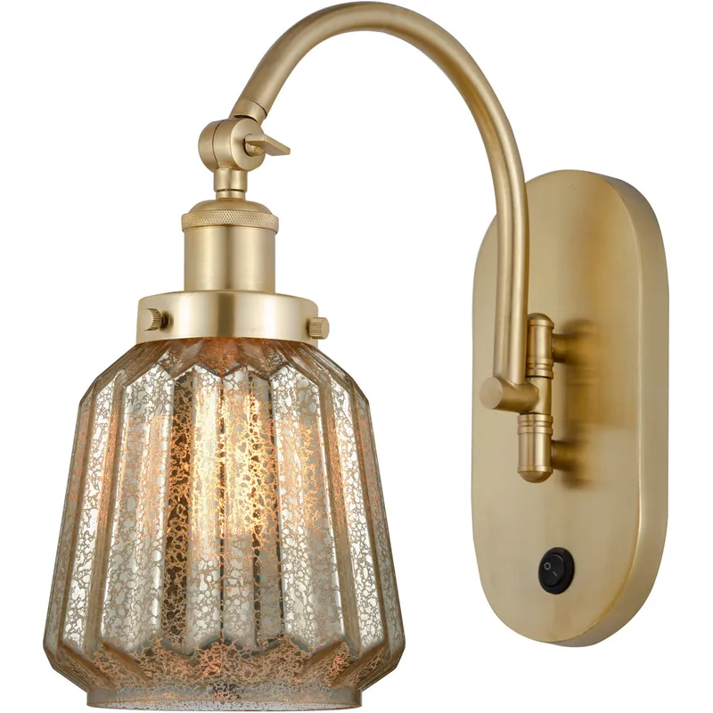 Franklin Restoration Chatham 1 Light 7 inch Satin Gold Sconce Wall Light