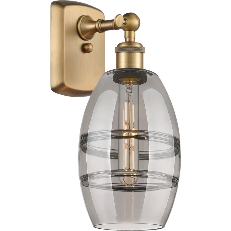 Ballston Vaz 1 Light 5.88 inch Brushed Brass Sconce Wall Light