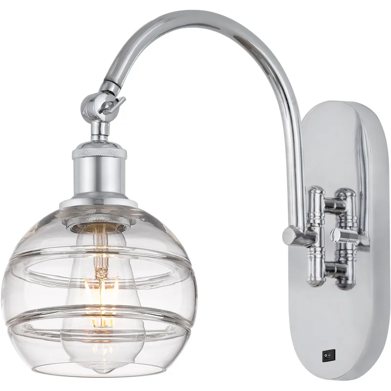 Ballston Rochester 1 Light 5.88 inch Polished Chrome Sconce Wall Light