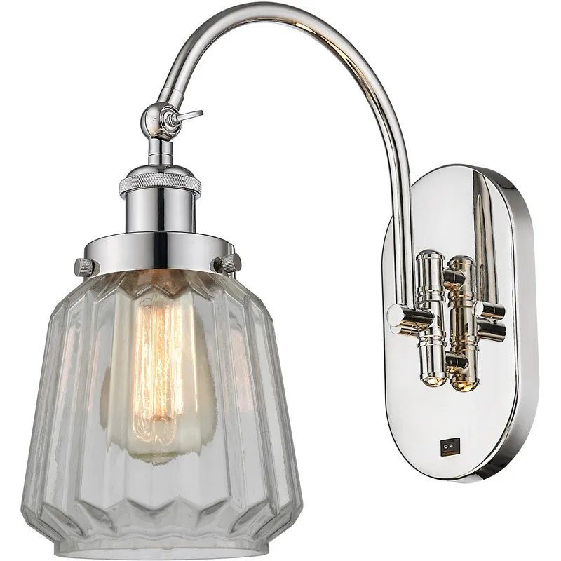 Franklin Restoration Chatham 1 Light 7 inch Polished Nickel Sconce Wall Light