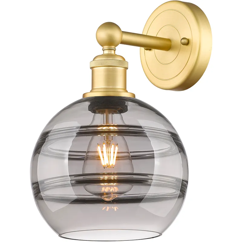 Edison Rochester 1 Light 8 inch Satin Gold Sconce Wall Light
