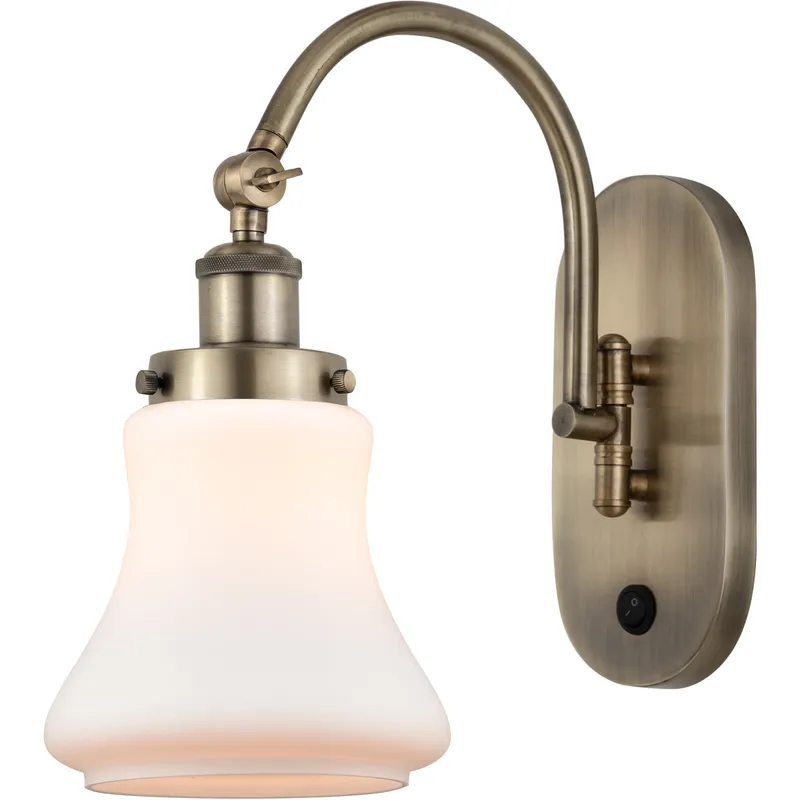 Franklin Restoration Bellmont LED 7 inch Antique Brass Sconce Wall Light