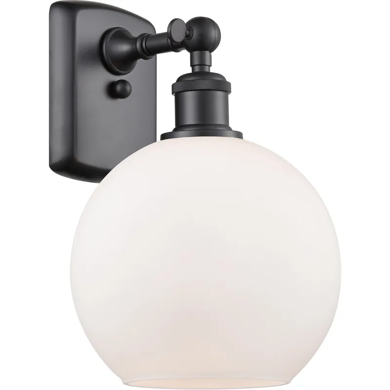 Ballston Athens 1 Light 8 inch Matte Black Sconce Wall Light