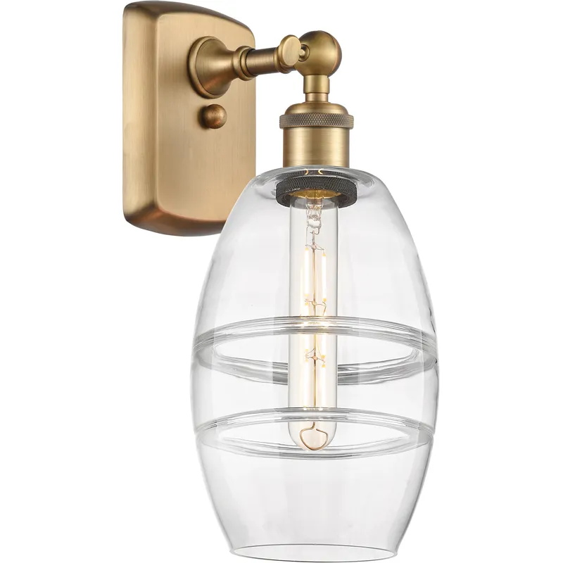 Ballston Vaz 1 Light 5.88 inch Brushed Brass Sconce Wall Light