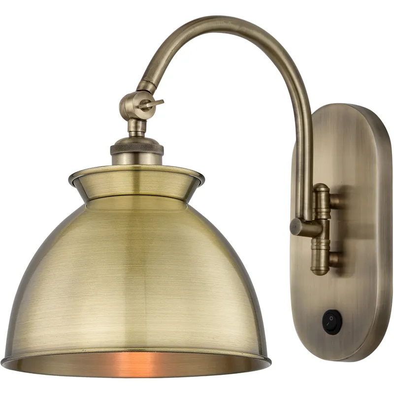 Adirondack 1 Light 8.13 inch Antique Brass Sconce Wall Light