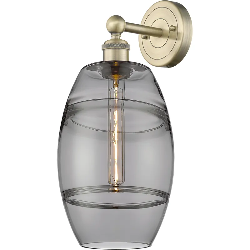 Edison Vaz 1 Light 8 inch Antique Brass Sconce Wall Light