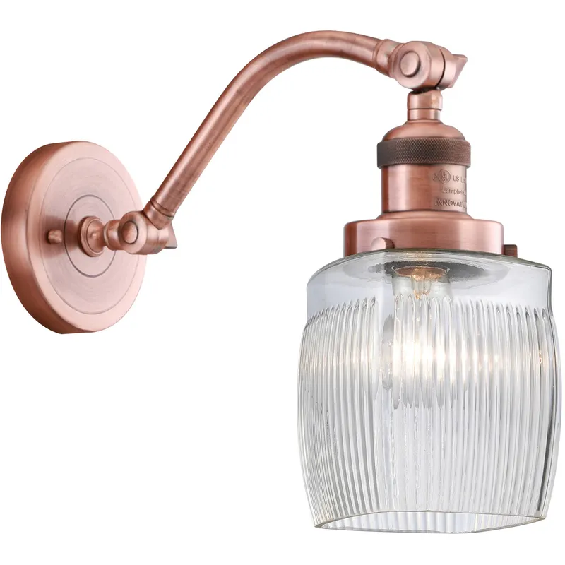 Franklin Restoration Colton 1 Light 6 inch Antique Copper Sconce Wall Light, Franklin Restoration